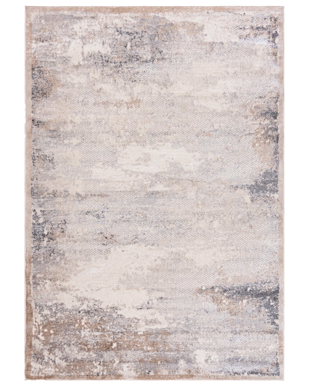 Moderner abstrakter Teppich Aosta Sabbia – Creme, Beige, Grau