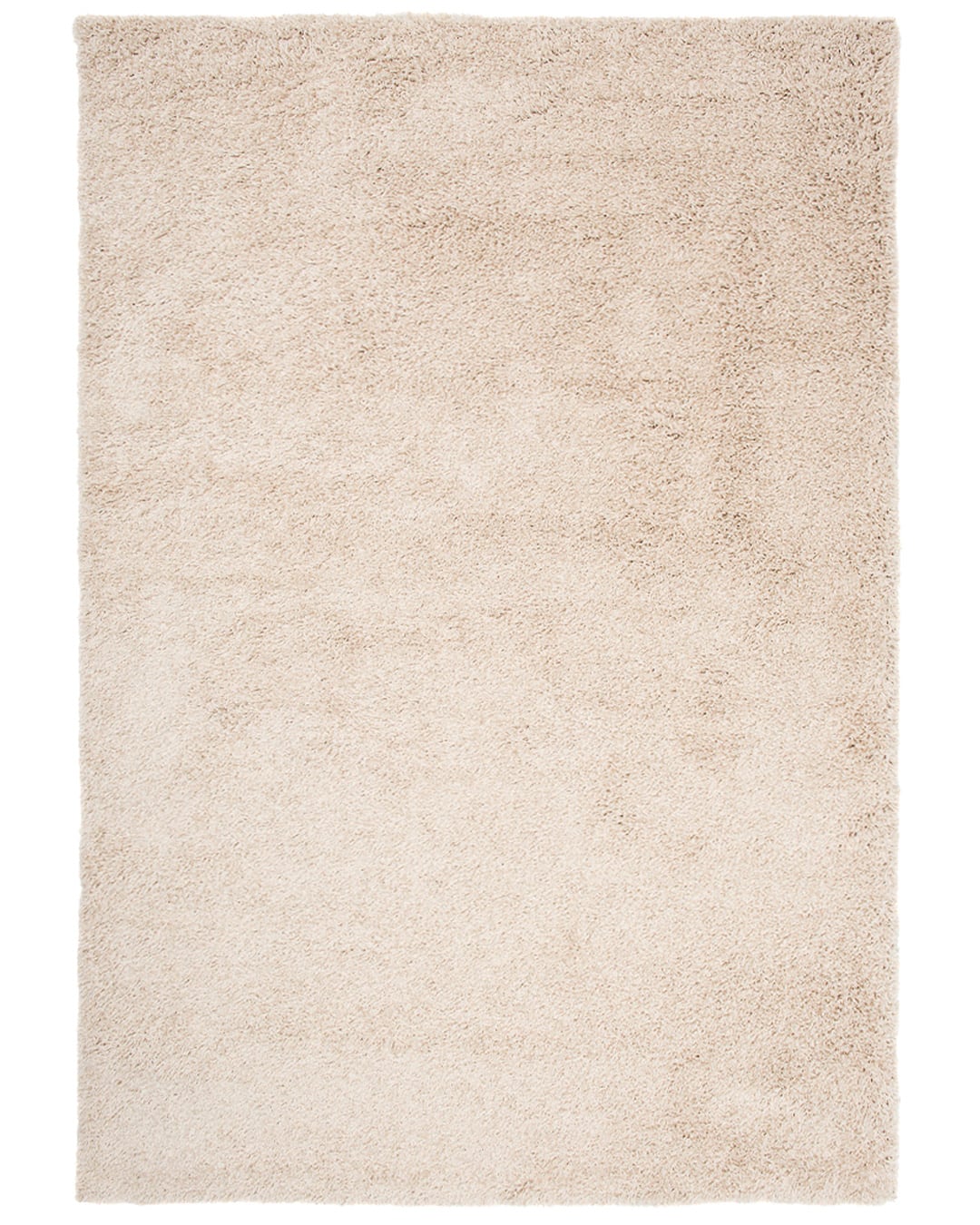 Moderner Shaggy-Teppich – Unito Beige Uno – hellbeige, einfarbig