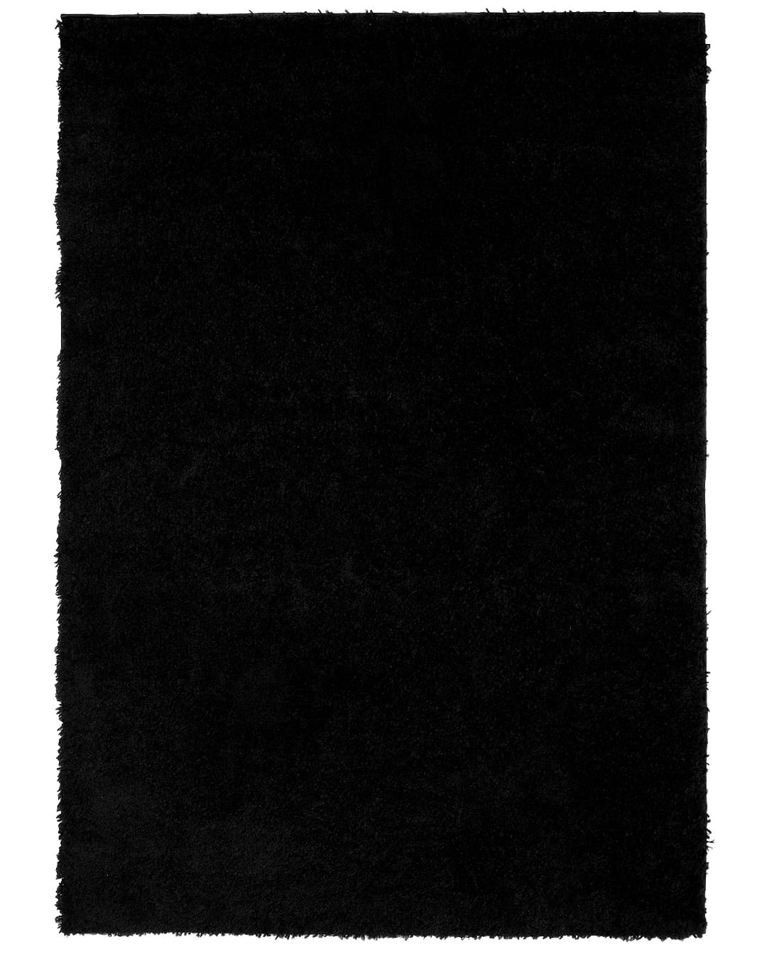 Moderner Shaggy-Teppich – Unito Nero – schwarz, einfarbig