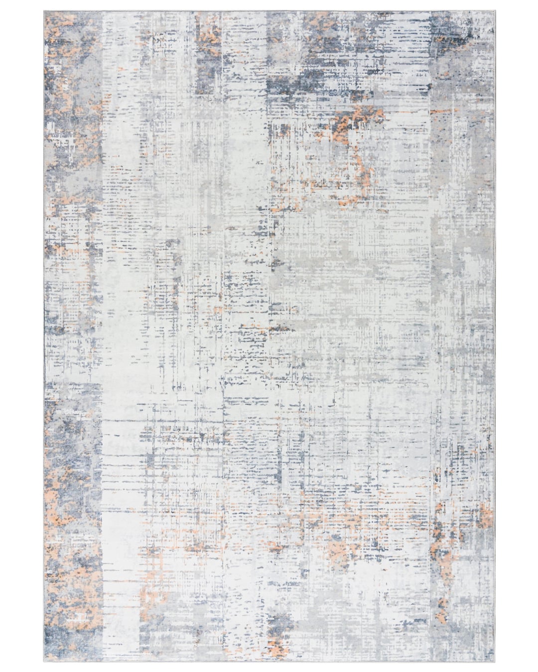 Moderner abstrakter Teppich – Terni Gesso – blau, grau