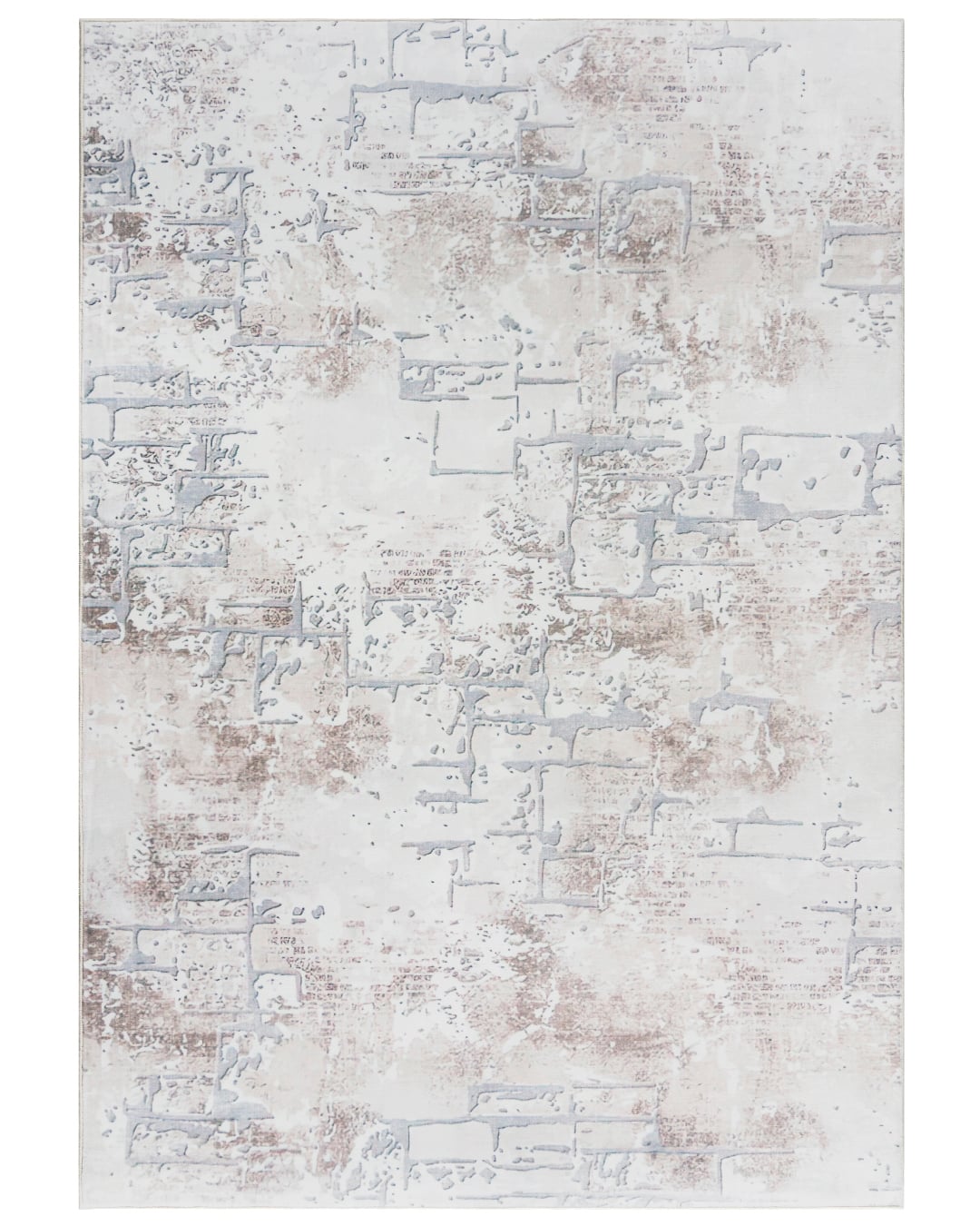 Moderner abstrakter Teppich – Terni Viola – beige, grau