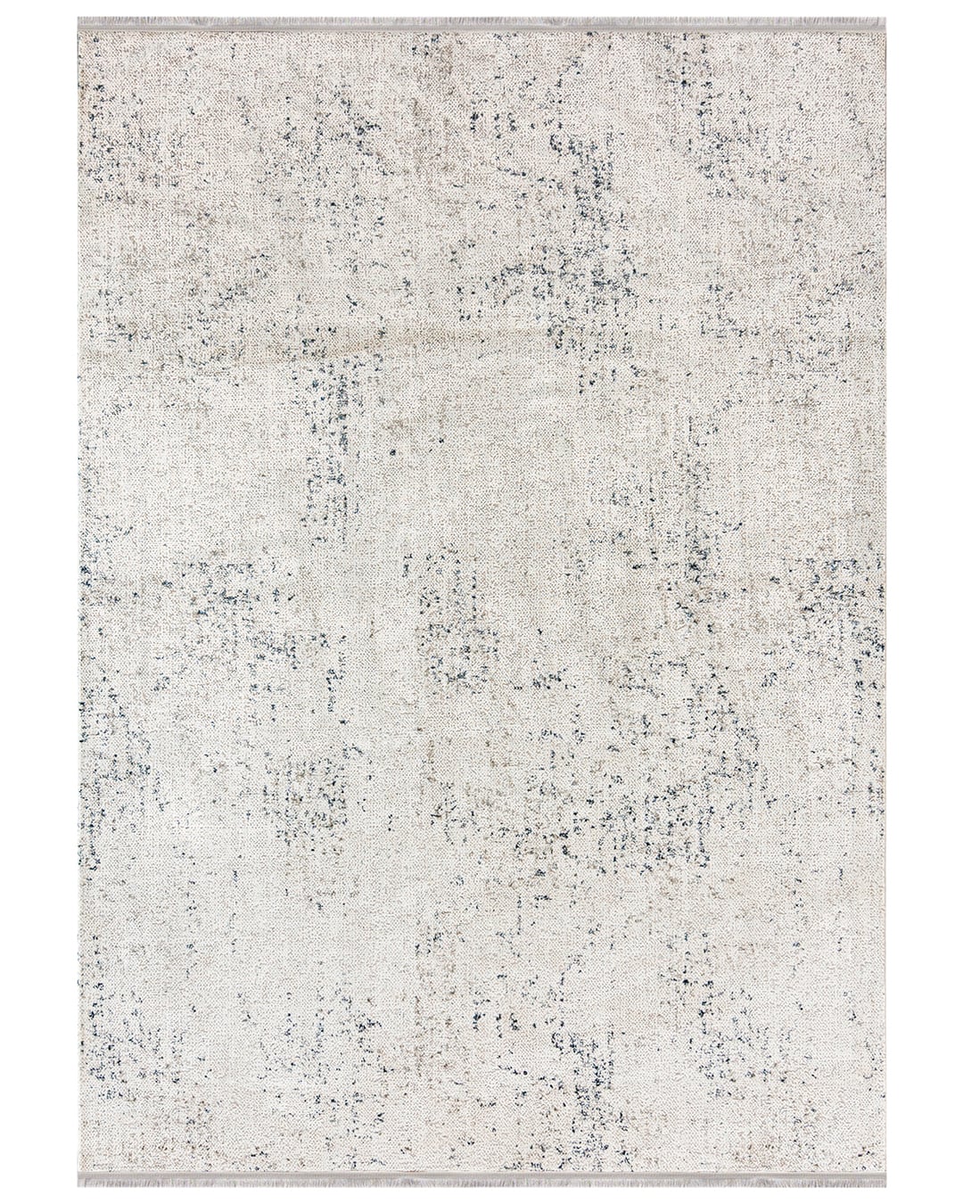 Moderner Teppich mit Fransen – Bari Pepe Blu – grau, blau