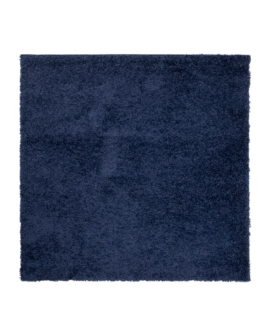 Moderner Shaggy-Teppich, quadratisch – Unito Blu – marineblau, einfarbig