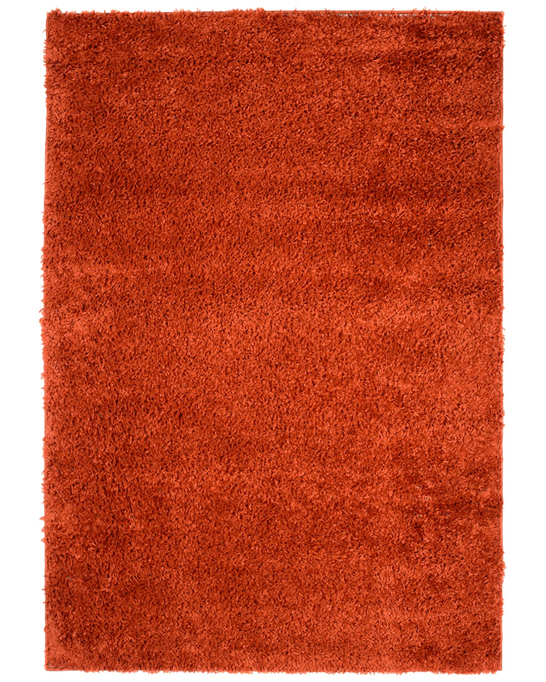 Moderner Shaggy-Teppich – Unito Terra – rot, einfarbig
