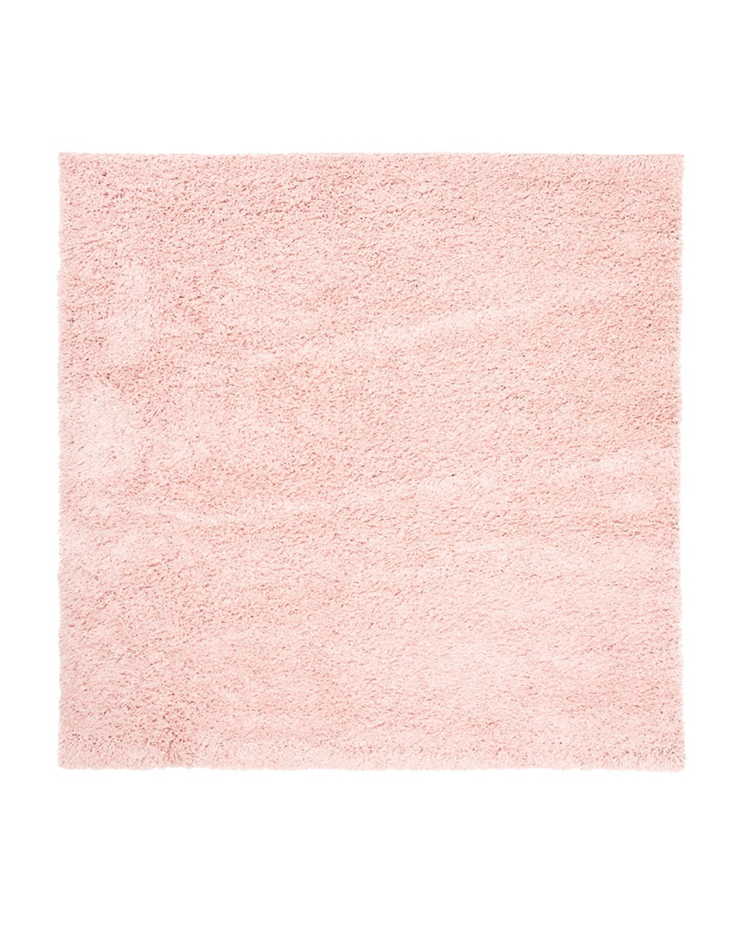 Moderner Shaggy-Teppich, quadratisch – Unito Rosa – rosa, einfarbig