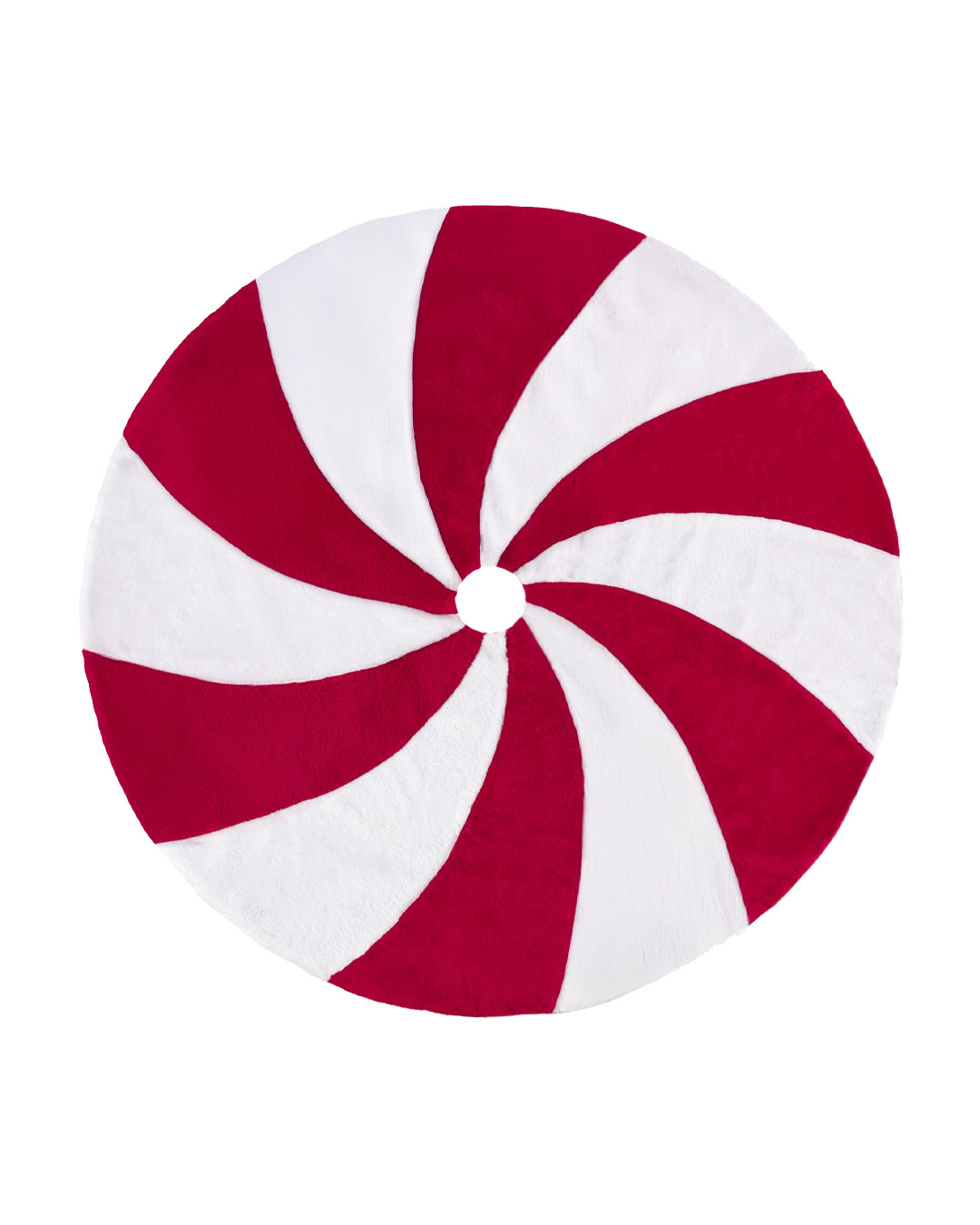 Baumteppich – Gonna Caramella – Karamell, Rot, Weiß