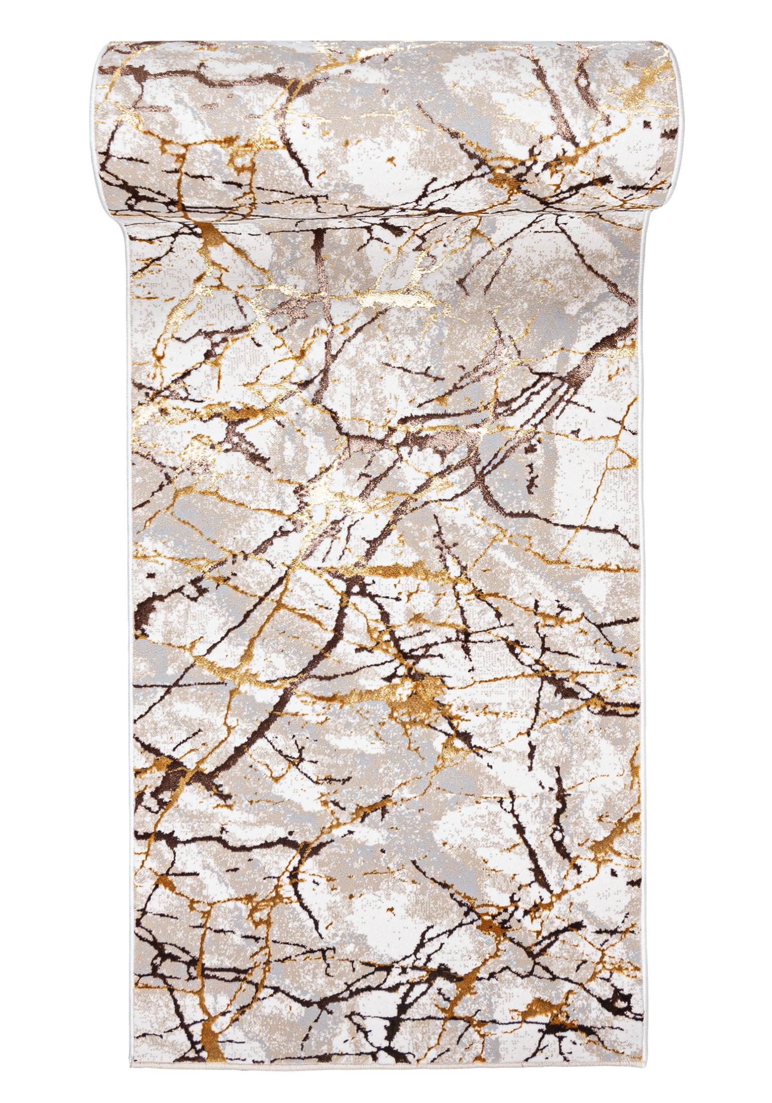 Läufer nach Maß Antirutsch Beige Creme MZ34D GOLDEN - Glamour, beige, cremefarben