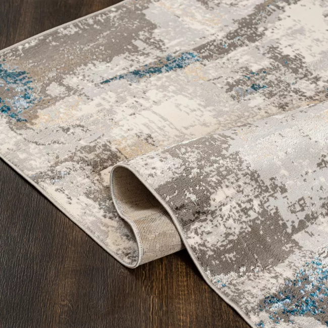 PnH Veterinary Bedding – Rutschfeste Decke Für Haustiere, 100x75 Cm, Grau Mit Blauen Kreisen, Maschinenwaschbar
