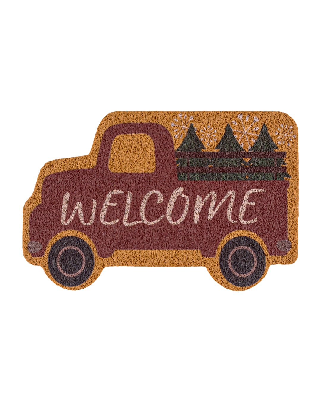 Weihnachtsfußmatte – Festivo Auto – braun, „Welcome”