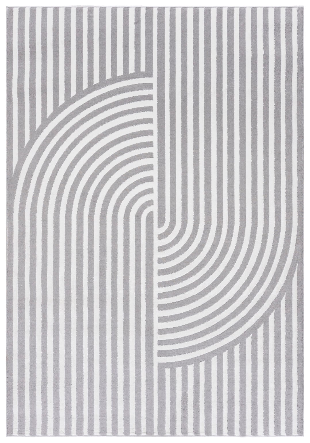 Teppich Modern Grau Weiß Bogen Geometrisch NG91A ELLEN