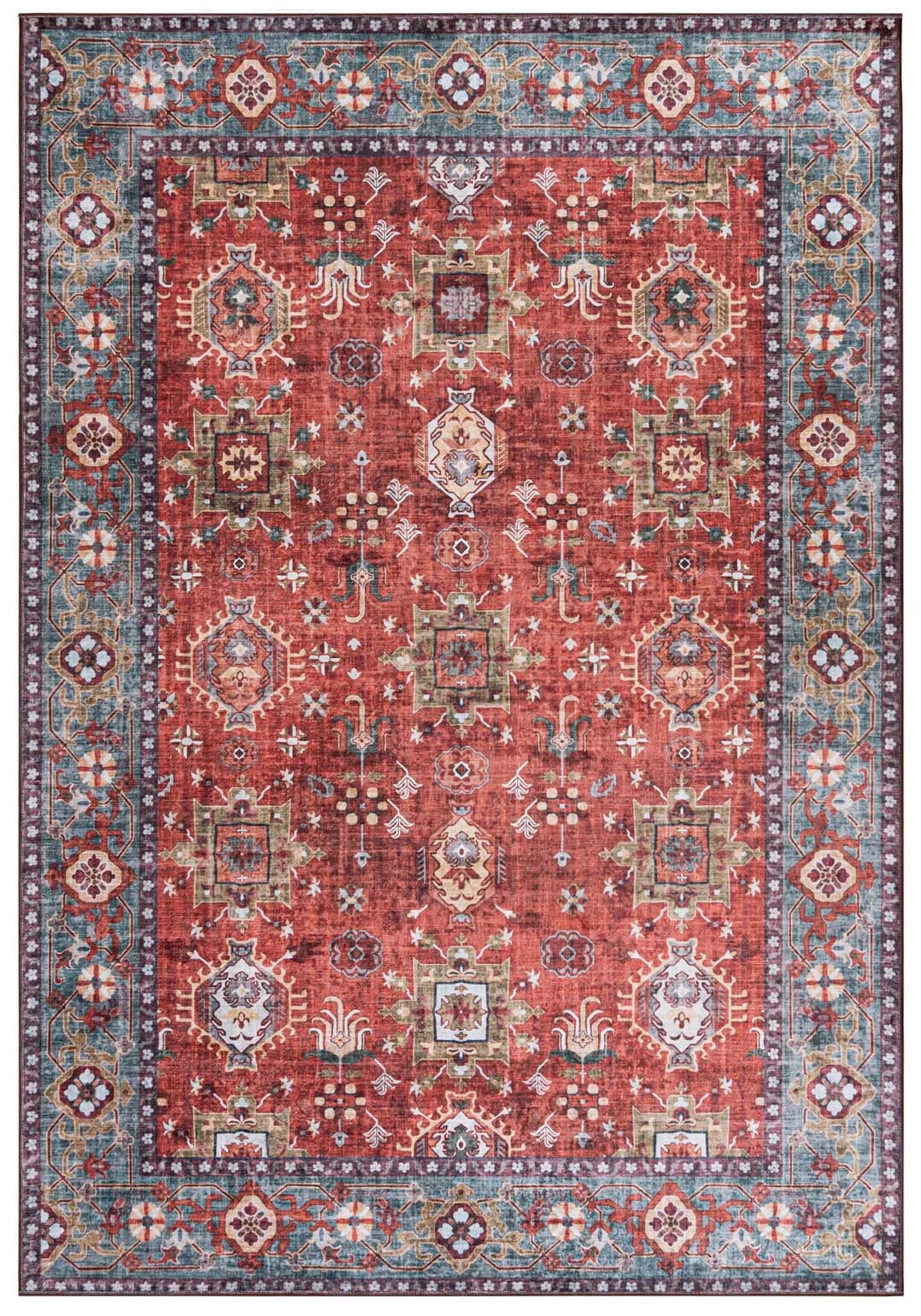 Teppichläufer Orientalisch Rot Vintage / Shabby Y_186 FLANNEL