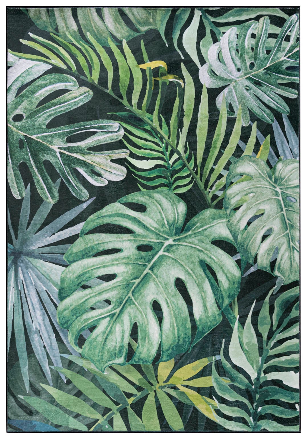 Teppich Modern Grün Floral C139D FLANNEL