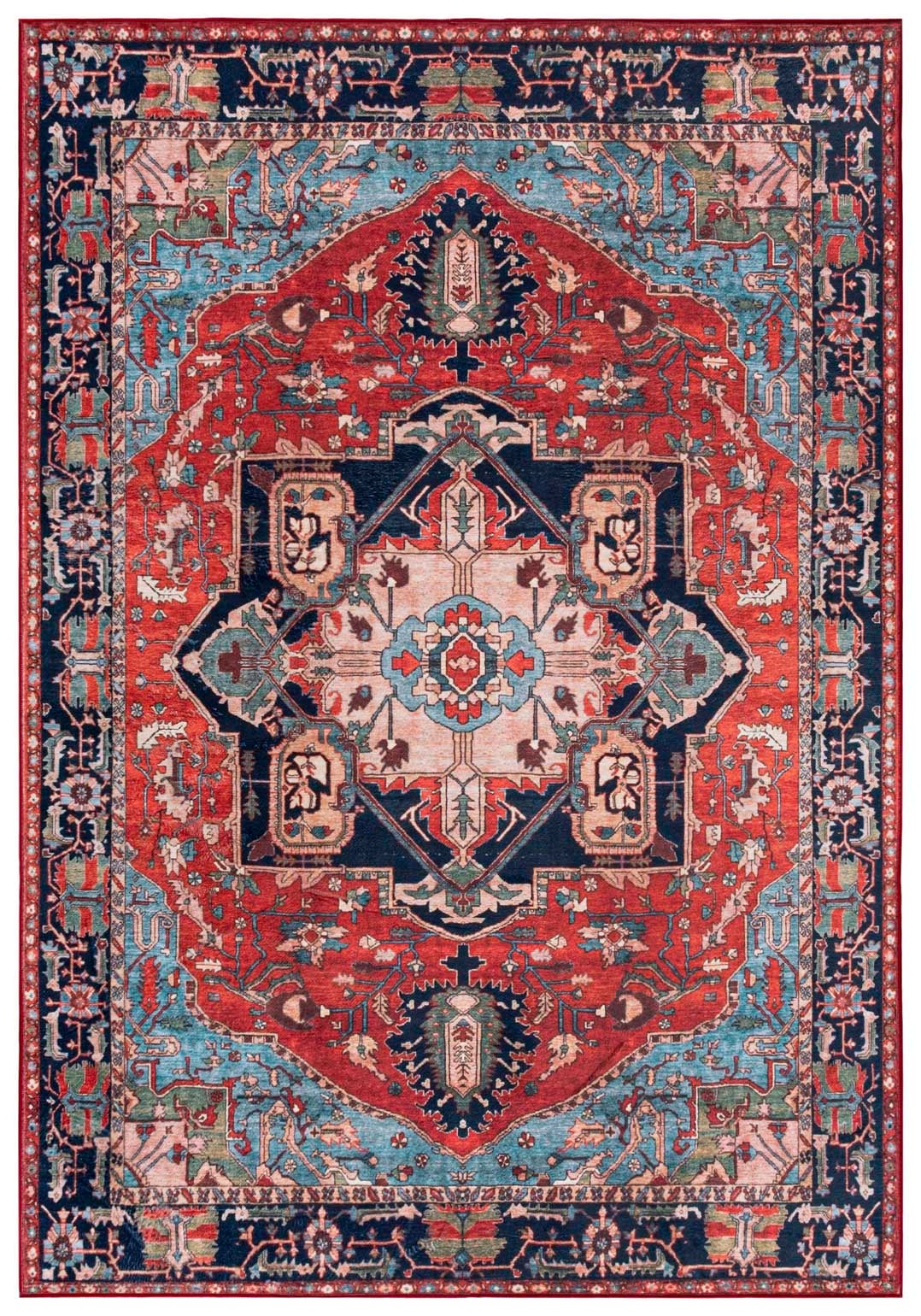 Teppichläufer Orientalisch Rot Vintage / Shabby JZ_988 FLANNEL