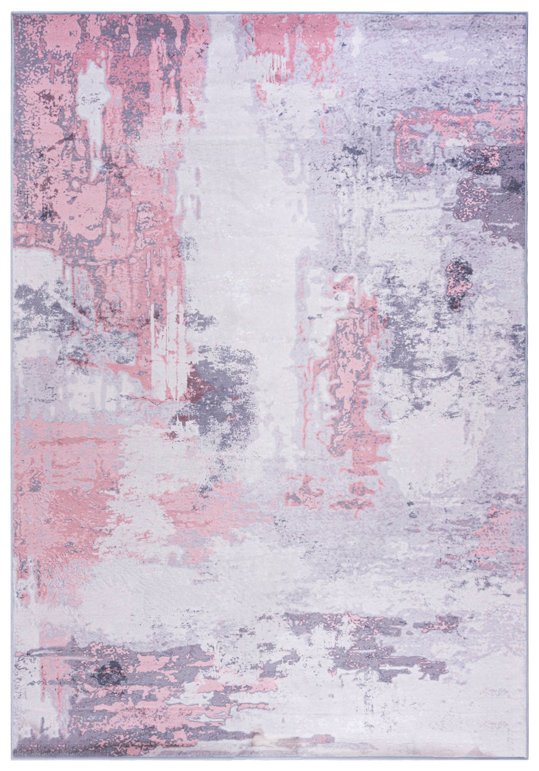 Teppich Modern Beige / Creme Rosa Abstrakt MRD_395 FLANNEL
