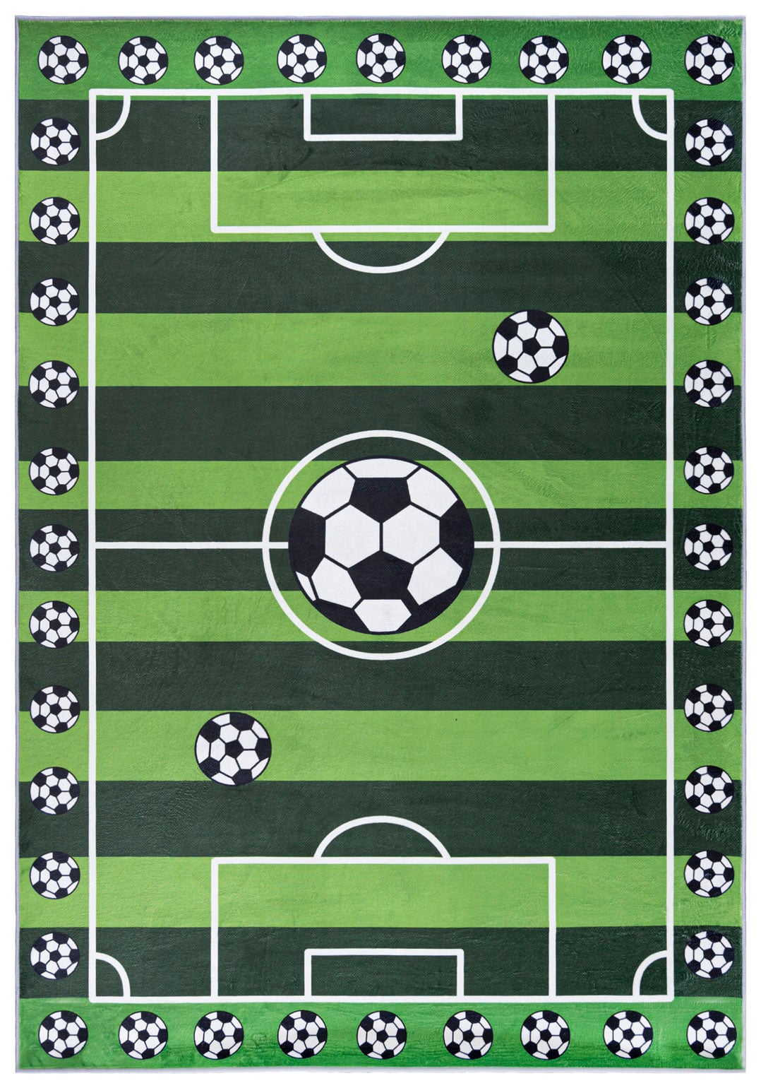 Kinderteppich Grün Fußbalplatz JXH_301 FLANNEL