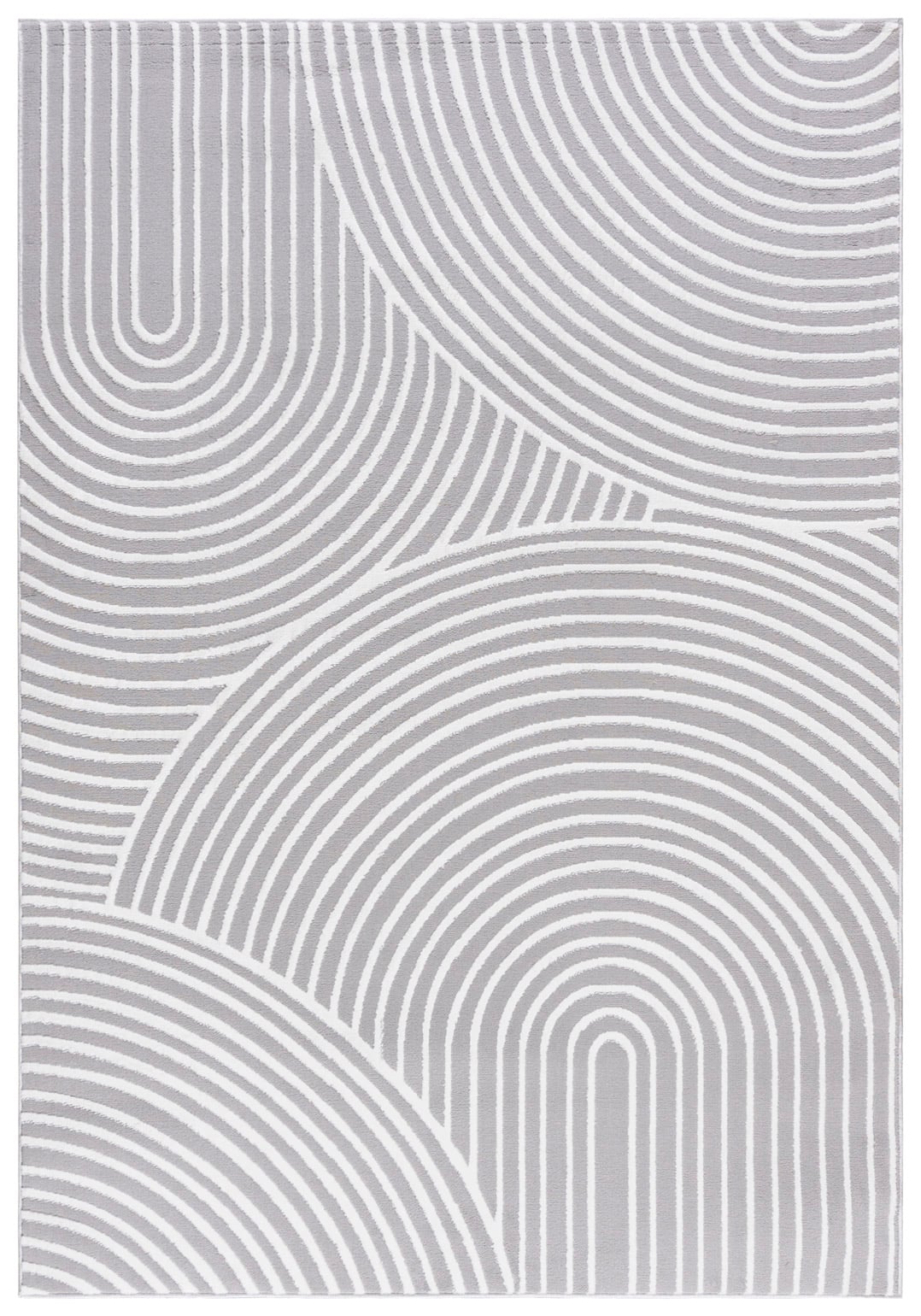 Teppich Modern Grau Weiß Bogen Geometrisch NG89A ELLEN
