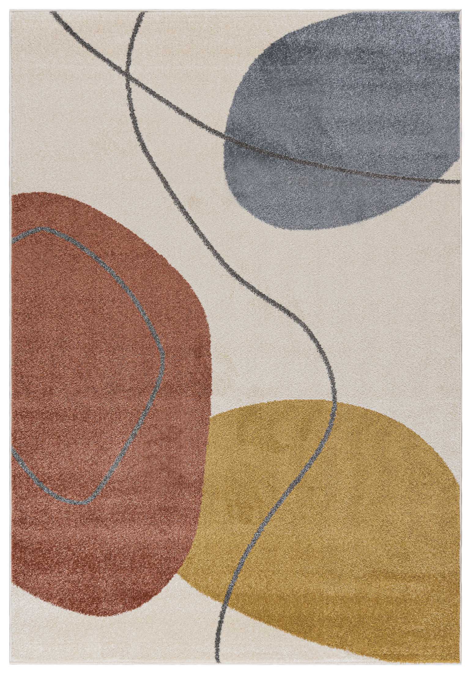 Teppich Modern Beige / Creme Geometrisch NP33A LUCY - geometrisch, beige, cremefarben