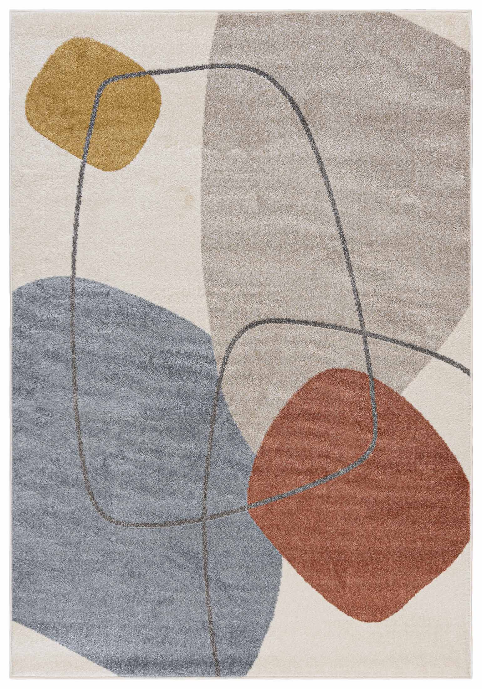 Teppich Modern Beige / Creme Geometrisch NP26A LUCY - geometrisch, beige, cremefarben