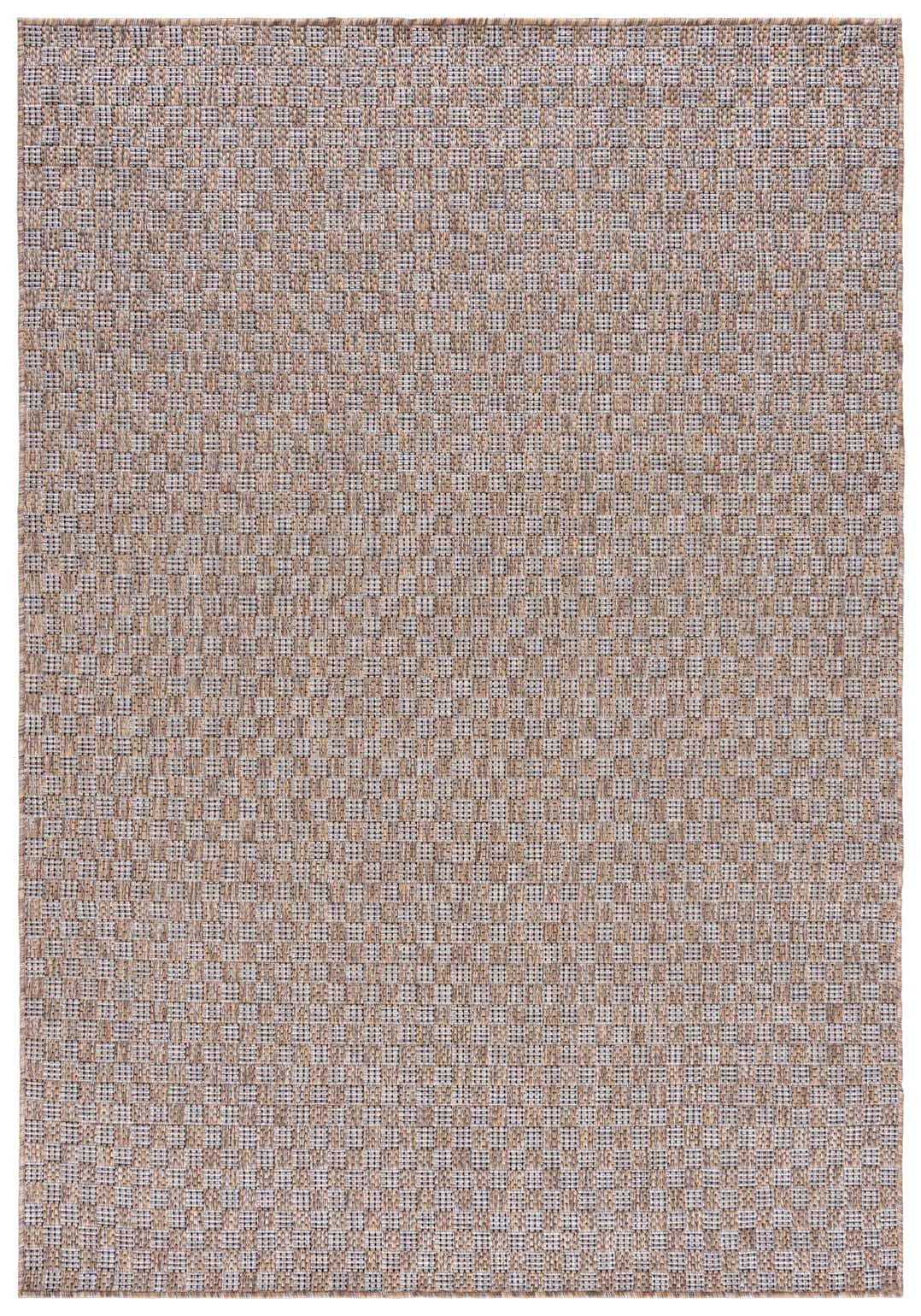 Teppich In- Outdoor Braun Einfarbig KM26A VERANDA , wasserdicht, auf die Terrasse, den Balkon