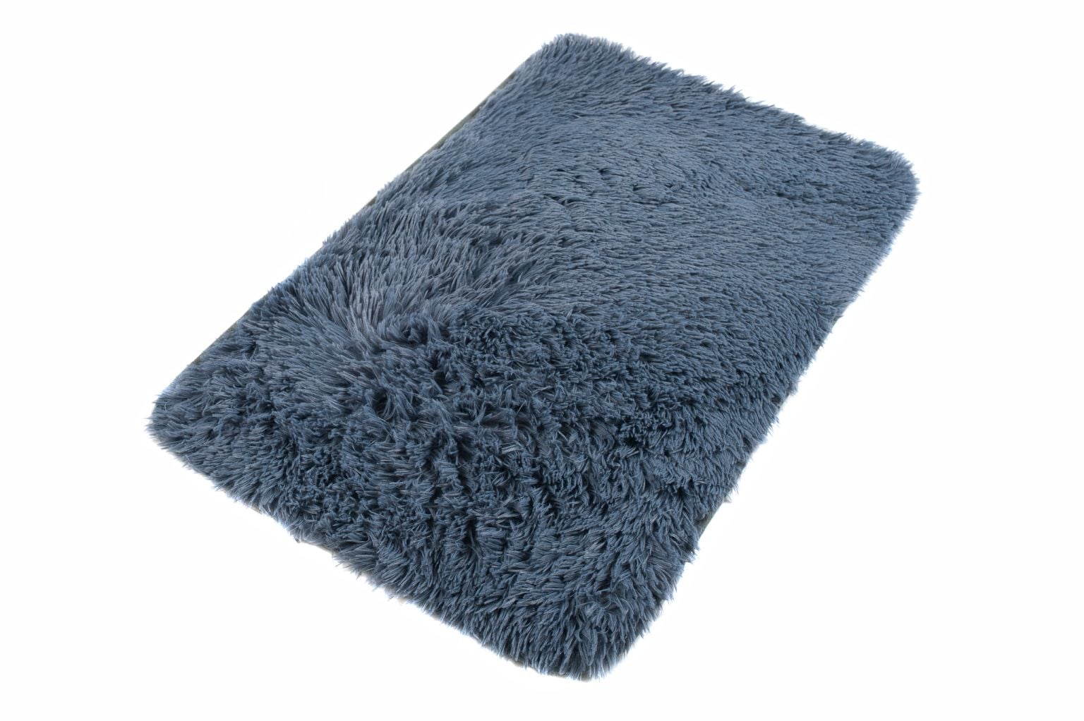 Badezimmerteppich SILK SOLID LIGHT GREY – rutschfest, Shaggy, hellgrau