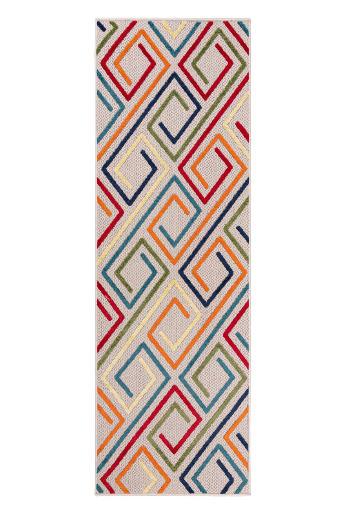 Teppichläufer In- Outdoor Multicolor Geometrisch EC95A AVENTURA , wasserdicht