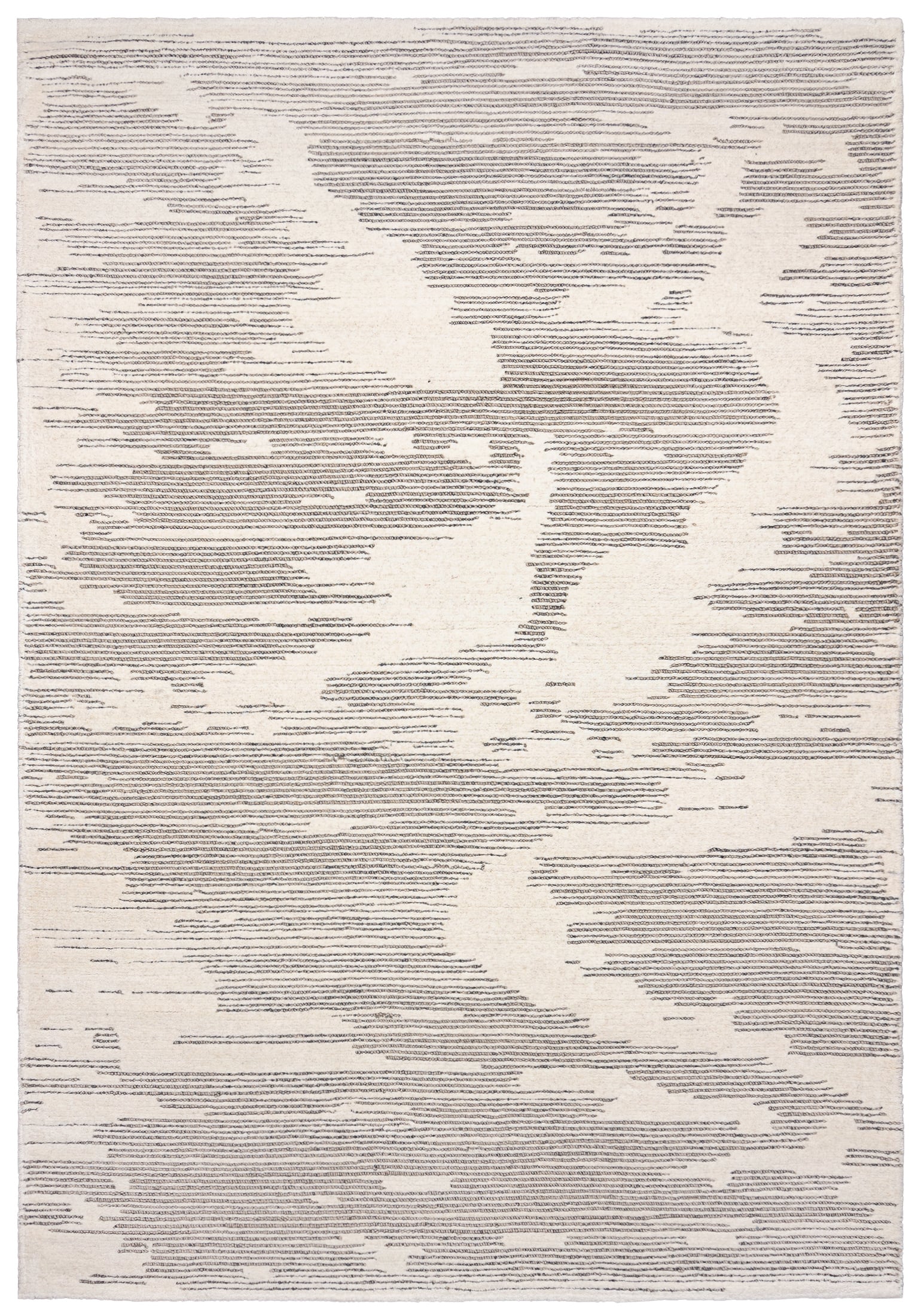 Wollteppich Beige / Creme Abstrakt Streifen EST_35 ESTONIA