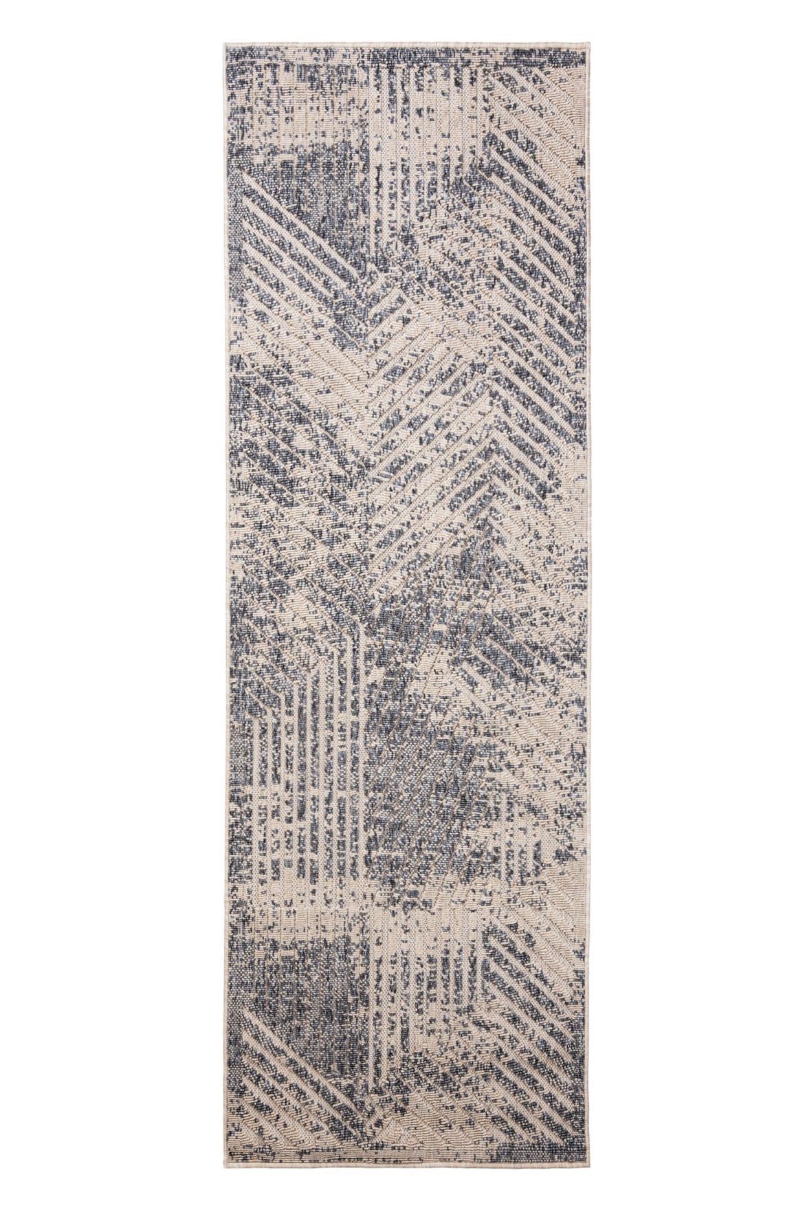 Teppichläufer In- Outdoor Beige / Creme Grau Geometrisch FG42B CANSAS