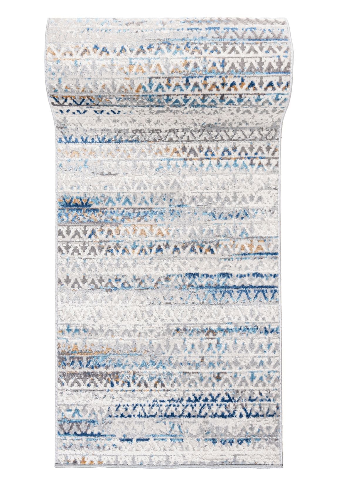 Läufer nach Maß Blau Grau G494B PORTLAND - modern, abstrakt, graphit, blau, grau