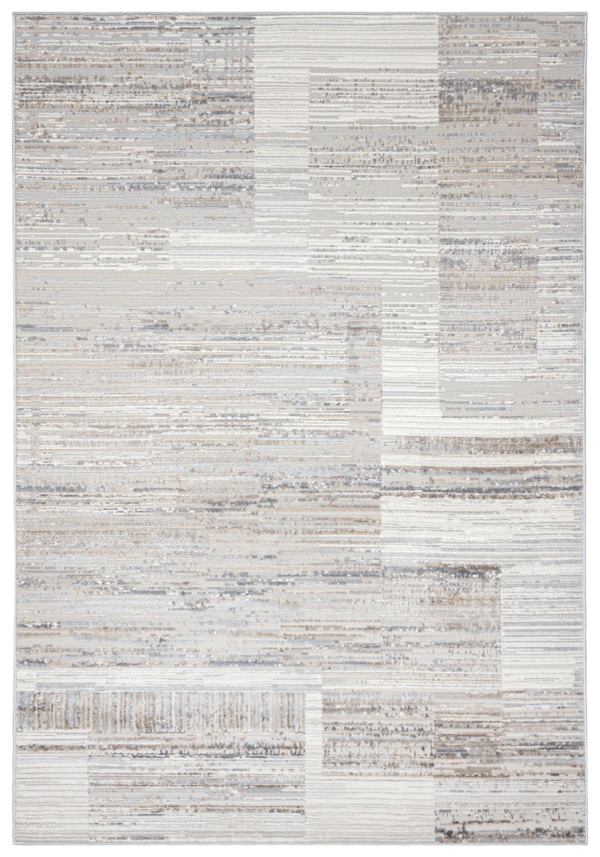 Moderner Teppich - Portland G498A WHITED VIZON - abstrakt geometrisch, cremefarben, hellgrau