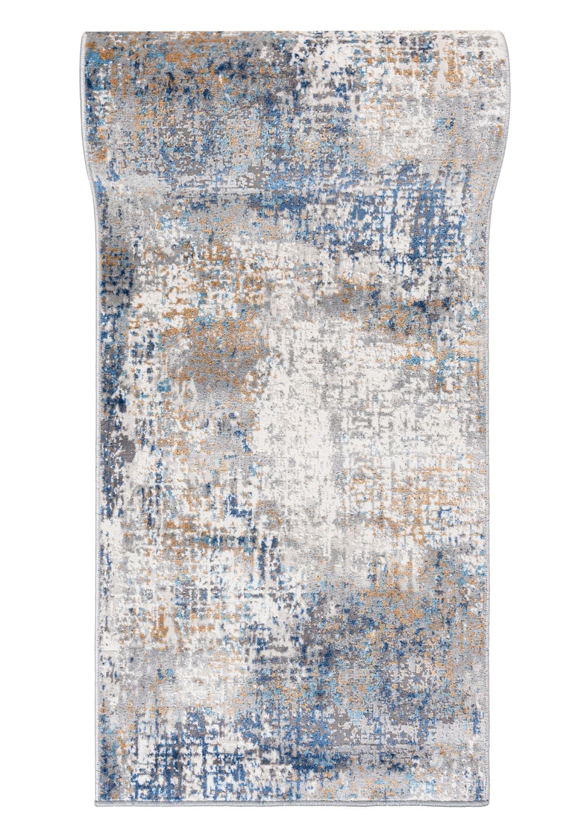 Läufer nach Maß Beige Creme Blau Grau G512B PORTLAND