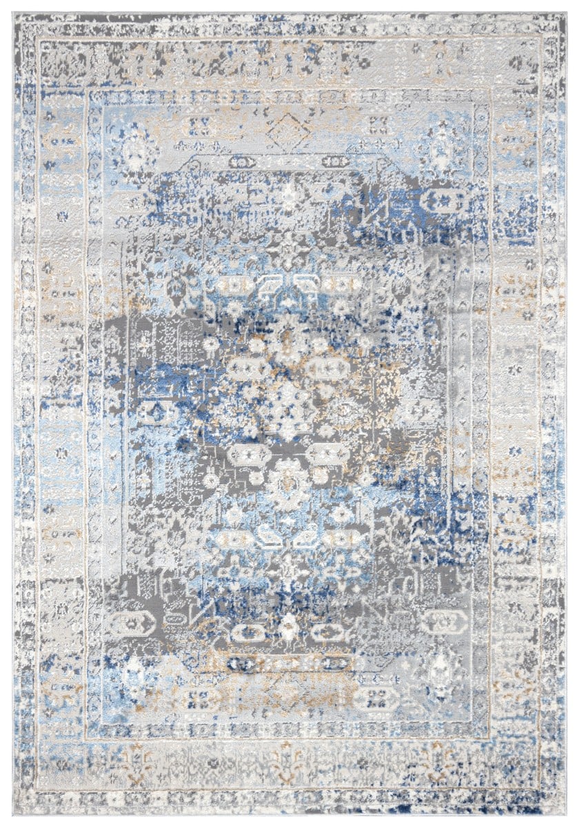Teppich Orientalisch Beige / Creme Blau Grau Vintage / Shabby G549E IDAHO