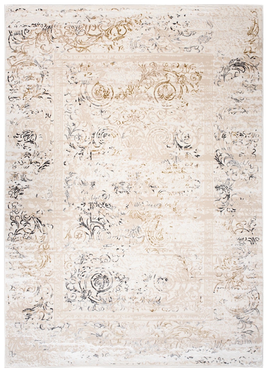 Teppich Orientalisch Beige / Creme Vintage / Shabby TY97B HERA
