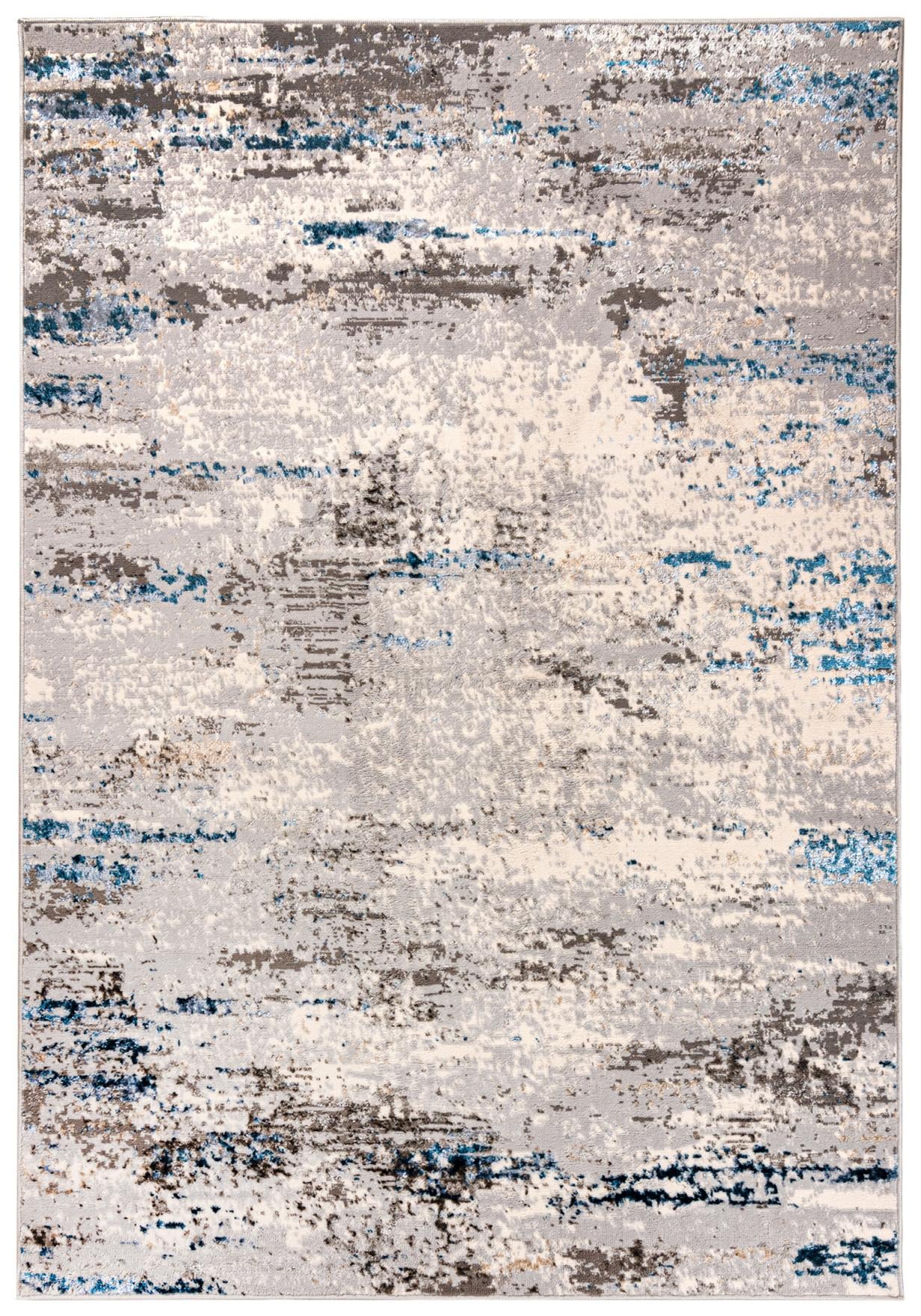 Teppich Modern Blau Grau Abstrakt I147A LAKE