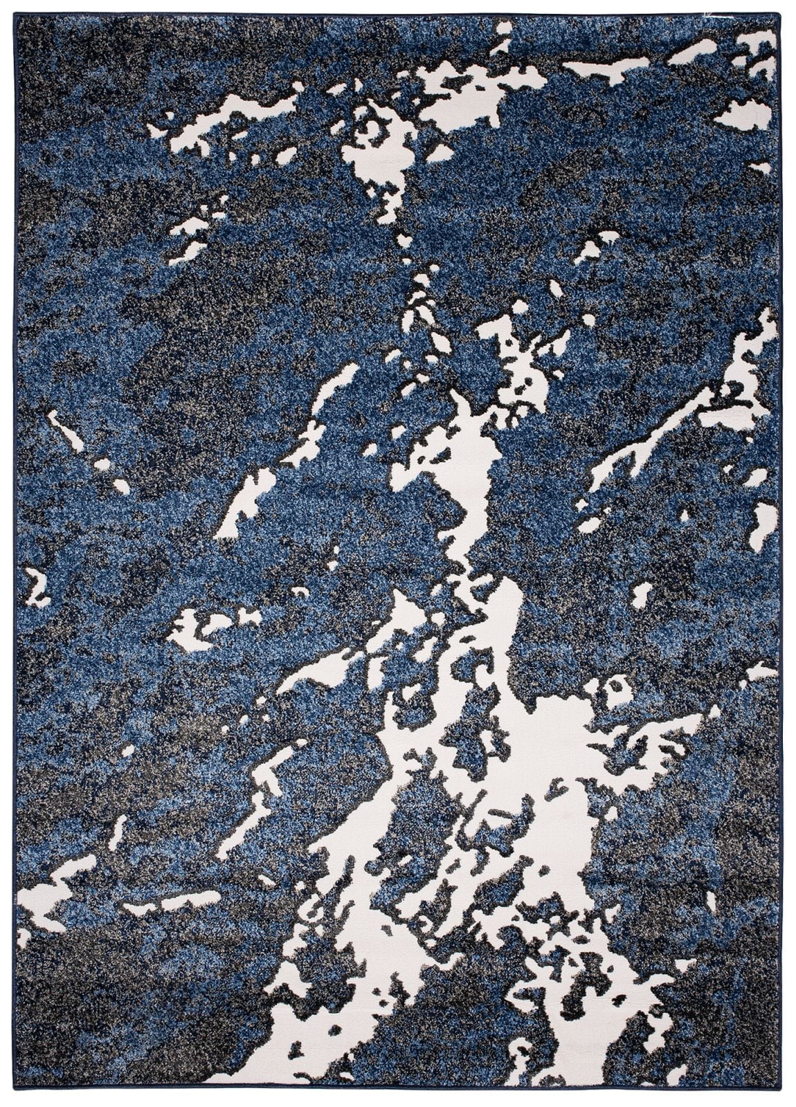 Teppich Modern Blau Abstrakt Marmor MU49A BREEZEK
