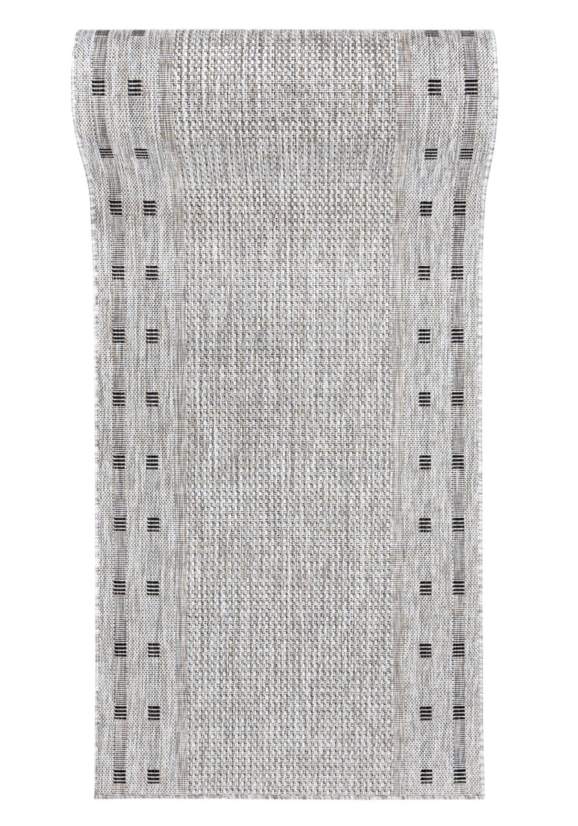 Läufer nach Maß In- Outdoor Beige Creme Grau KE63A MELISSA - modern, einfarbig, beige, graphit, cremefarben, grau