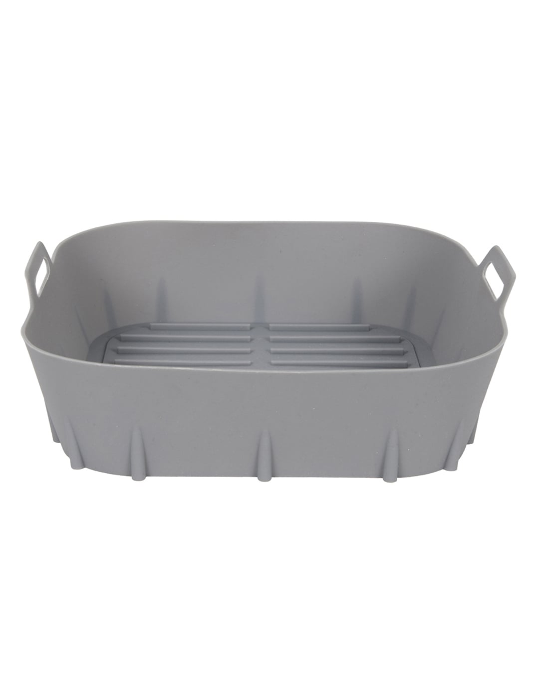 Silikonkorb für die Fritteuse AIRFRYER 20×20 cm – Forno Marore – quadratisch, grau