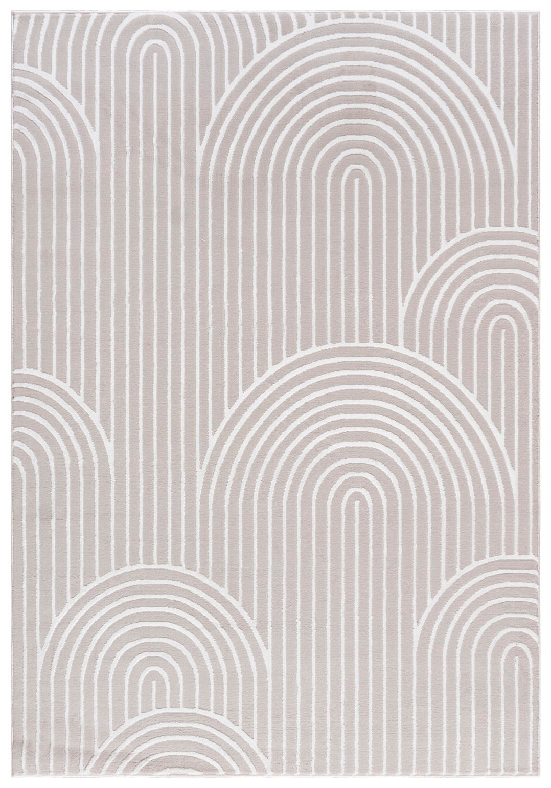 Teppich Modern Creme Weiß Bogen Geometrisch NG81A ELLEN