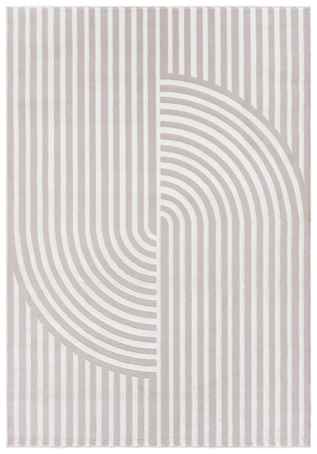 Teppich Modern Creme Weiß Bogen Geometrisch NG91A ELLEN