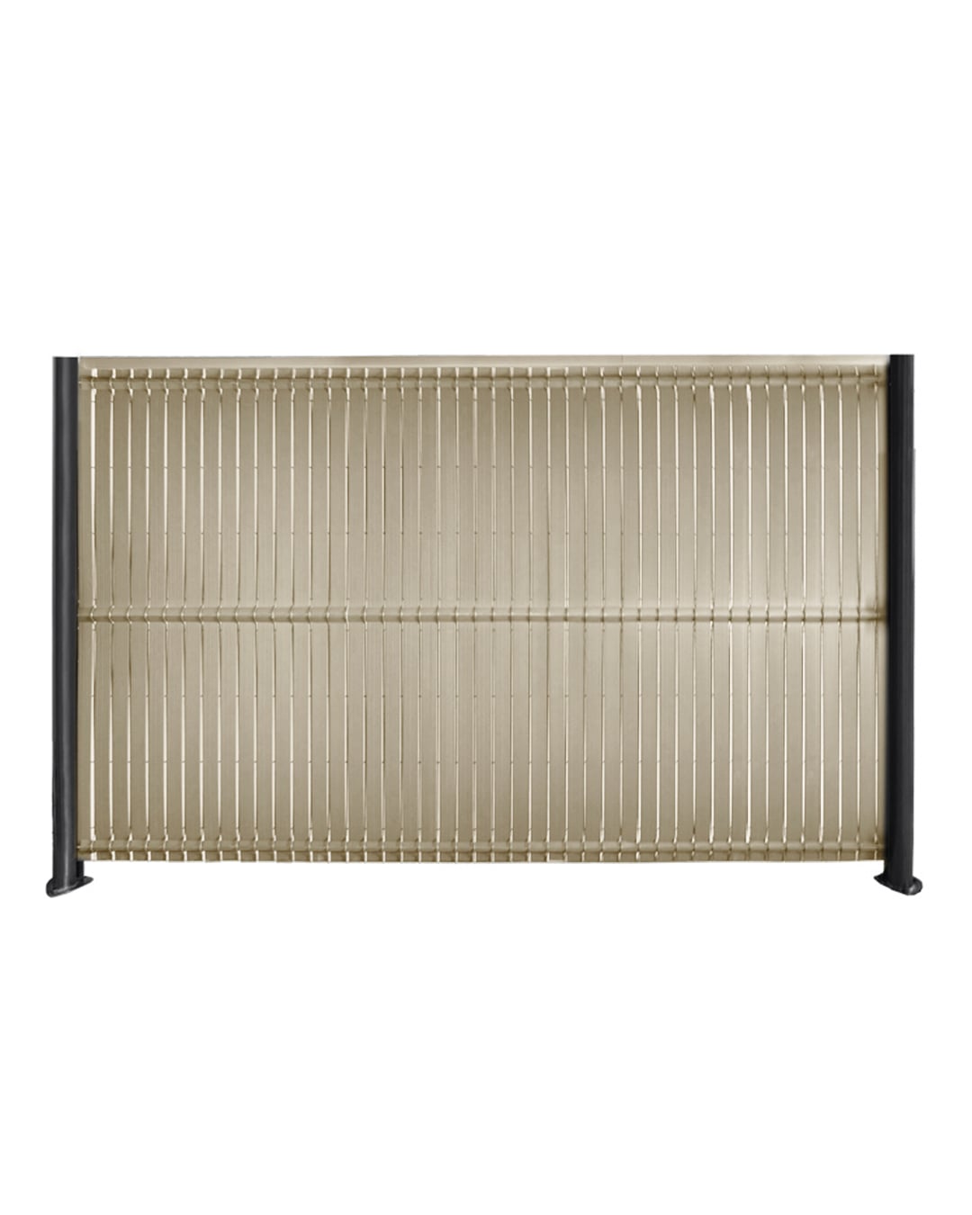 Sichtschutz garten 153 x 250 cm, Zaunlamellen / Leisten für Gartenzaun, Matte für PVC-Zaunfelder - Riposo Marrone - braun, modern