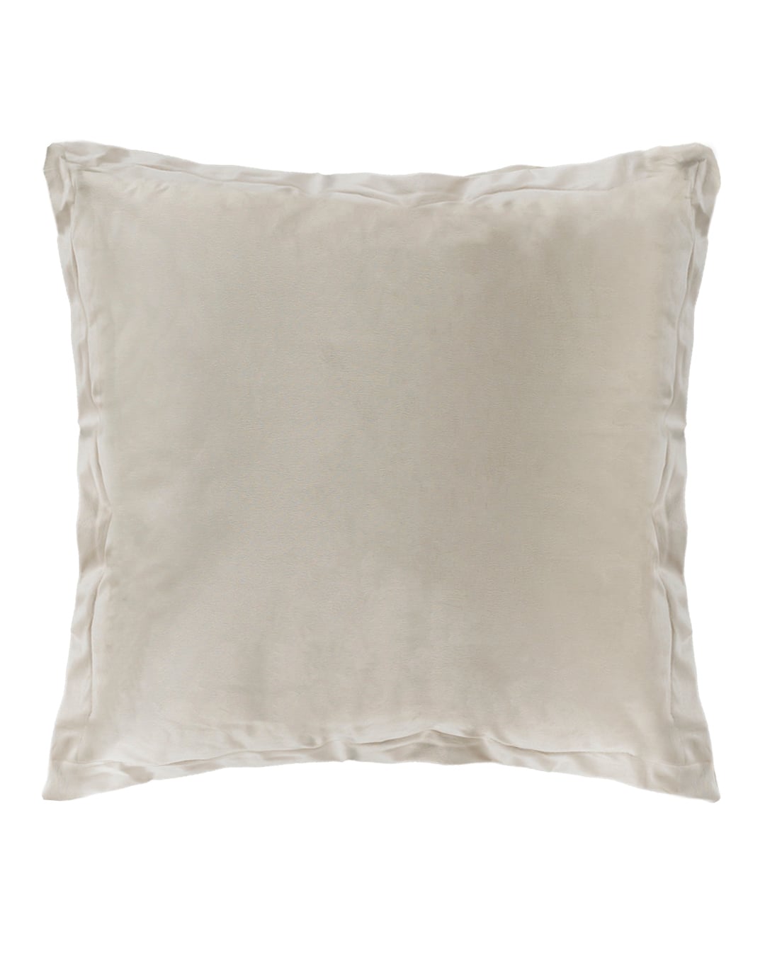 Dekokissen mit Füllung, 45 x 45 cm – Puro Beige – mit Zierborte, beige, cremefarben