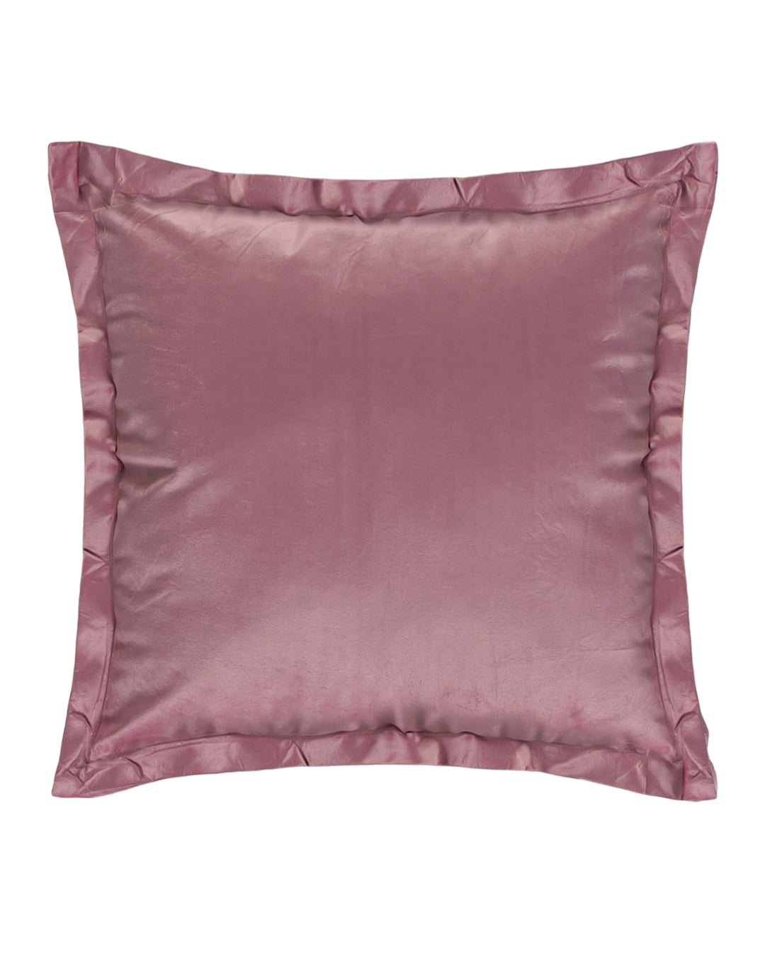 Dekokissen mit Füllung, 45x45 cm – Puro Rosa – Zierbesatz, rosa