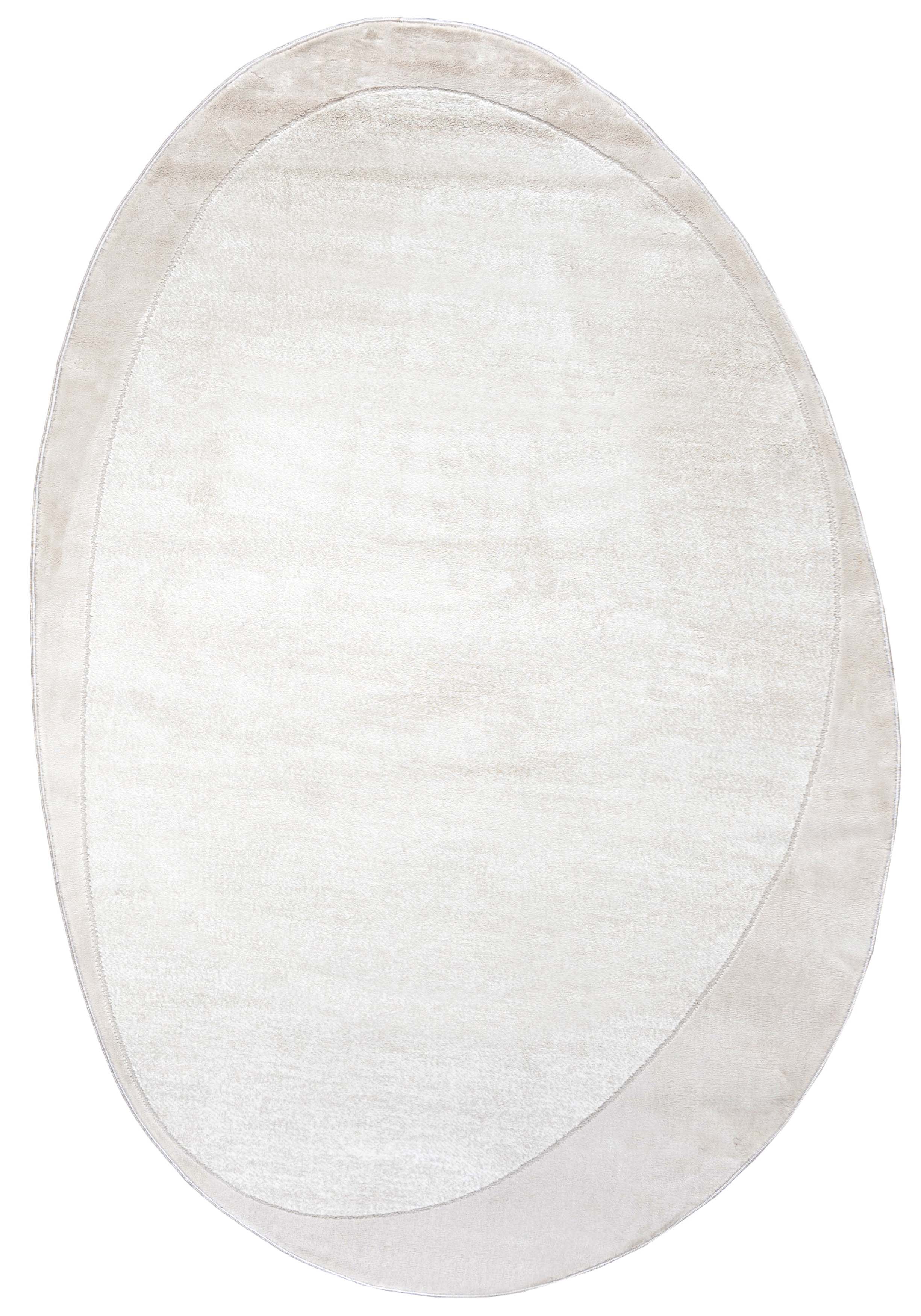 Teppich 7697A SILALUX - modern, unregelmäßig, weiß, ecru