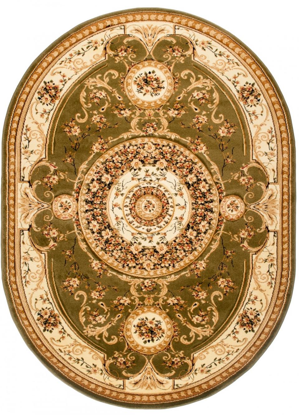 Teppich Oval Orientalisch Grün  6548A YESEMEK