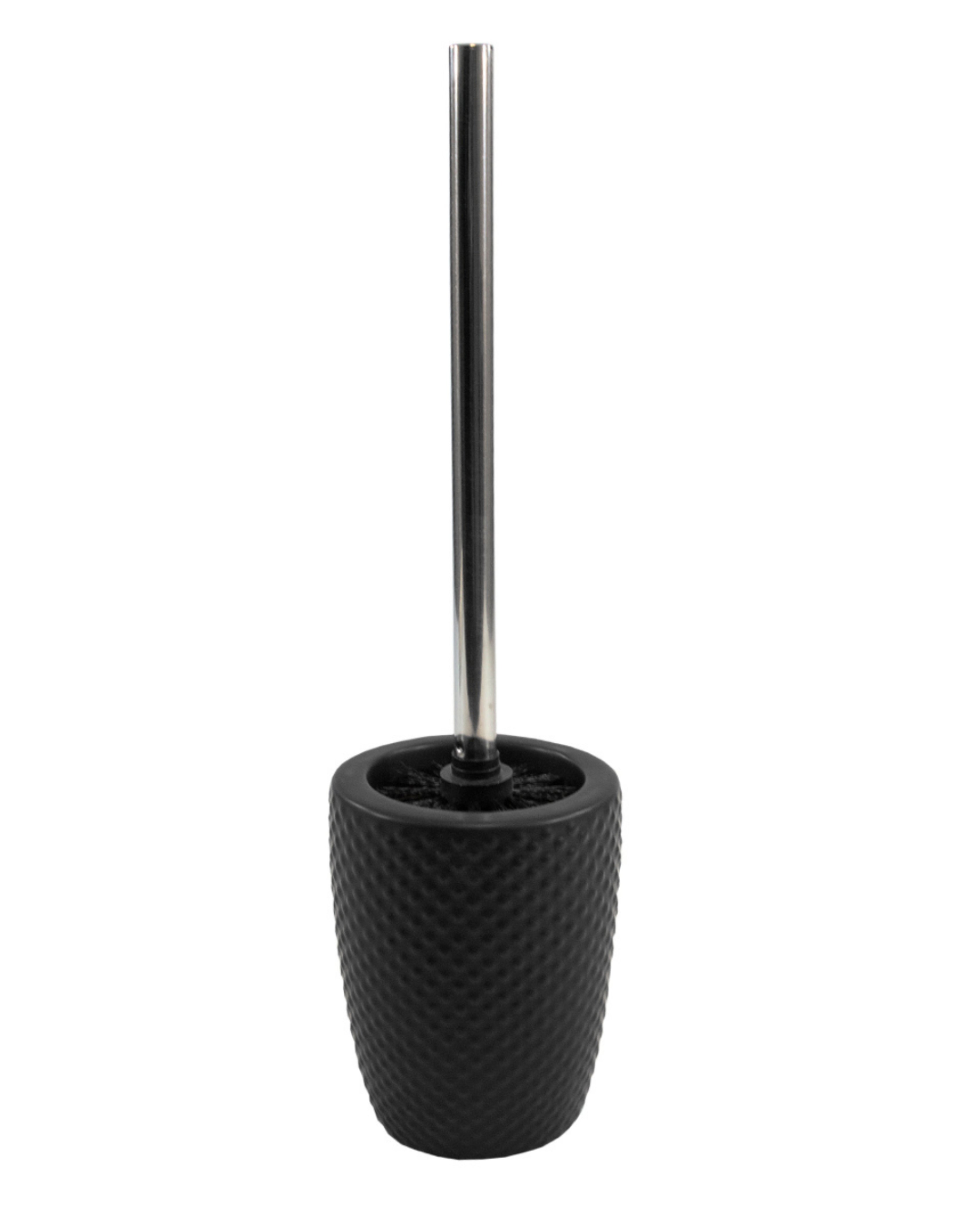 WC-Bürste mit Keramikbehälter – Pura Felti – schwarz, modern