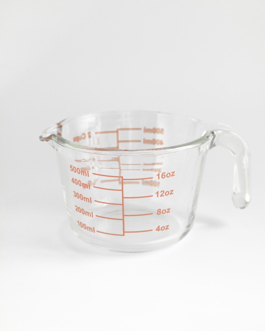 Glas-Messbecher 500 ml, Messkrug mit Griff – Forno Misu – transparentes Glas