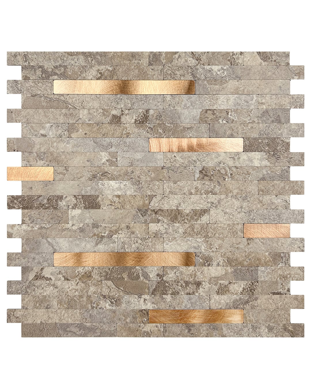 Selbstklebende Fliesen - Mela Ferro - beige, gold 1 Stk.