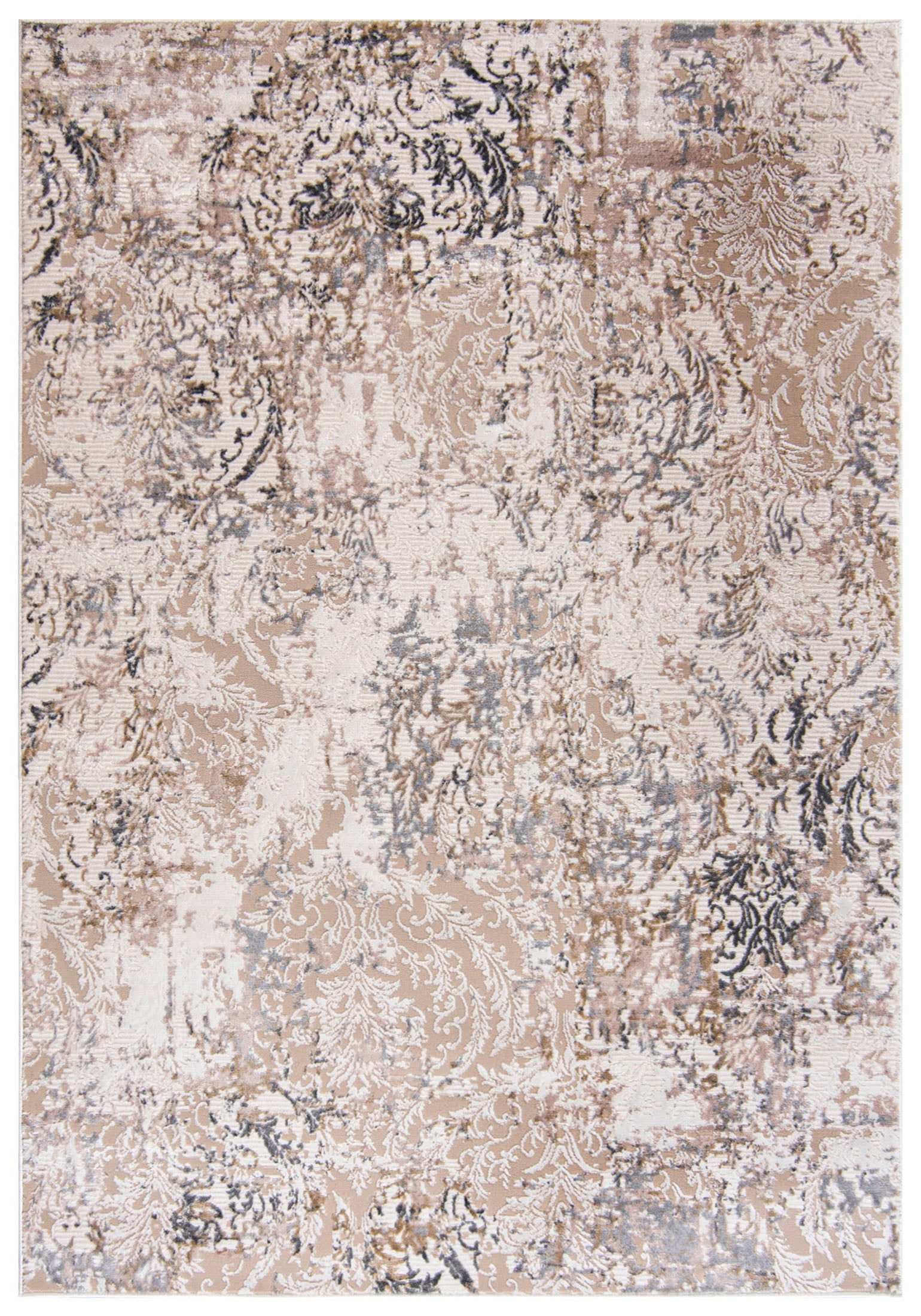 Teppich Beige / Creme Abstrakt Vintage / Shabby TY98F HERA