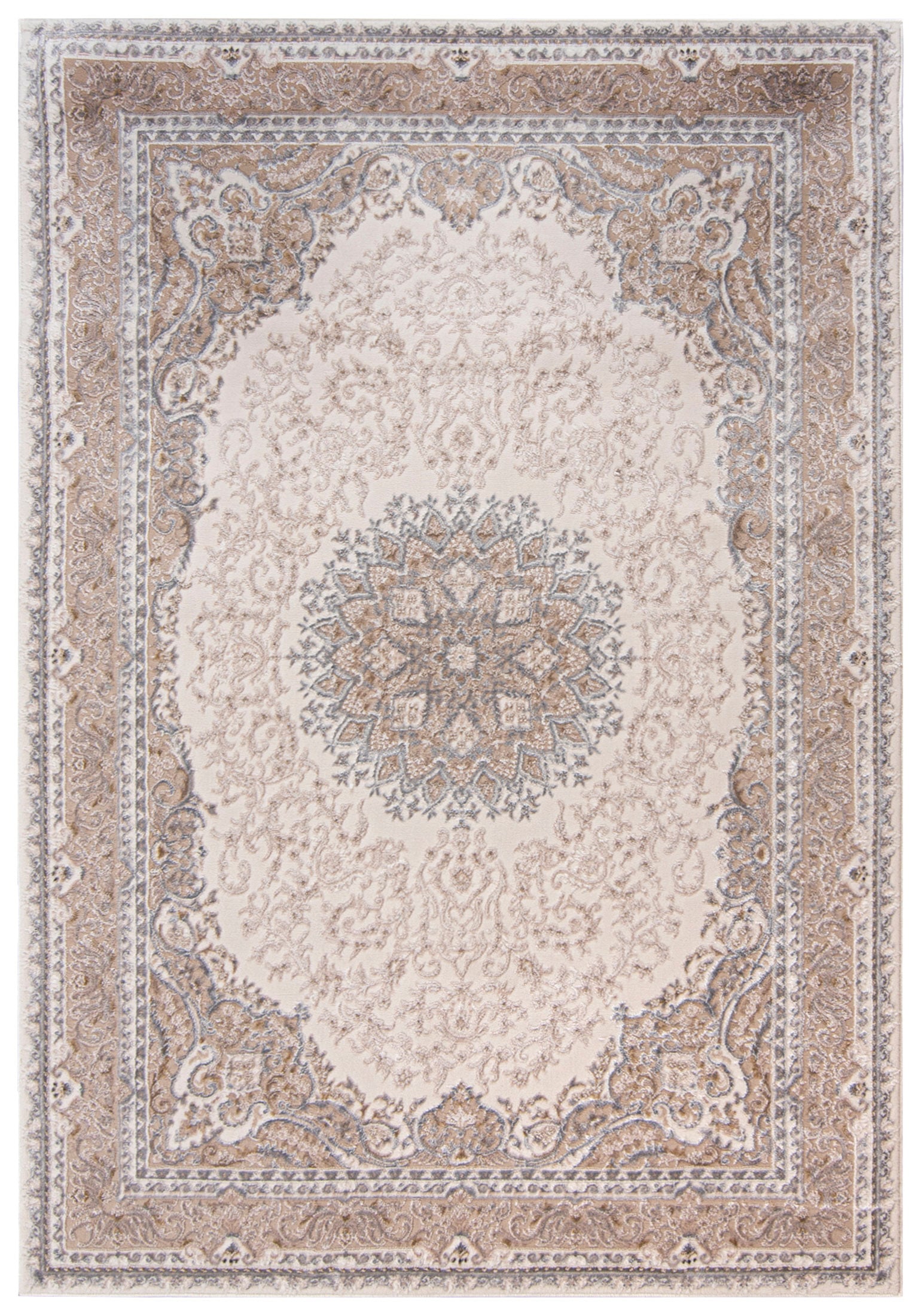 Teppich Orientalisch Beige / Creme Vintage / Shabby TZ20A HERA