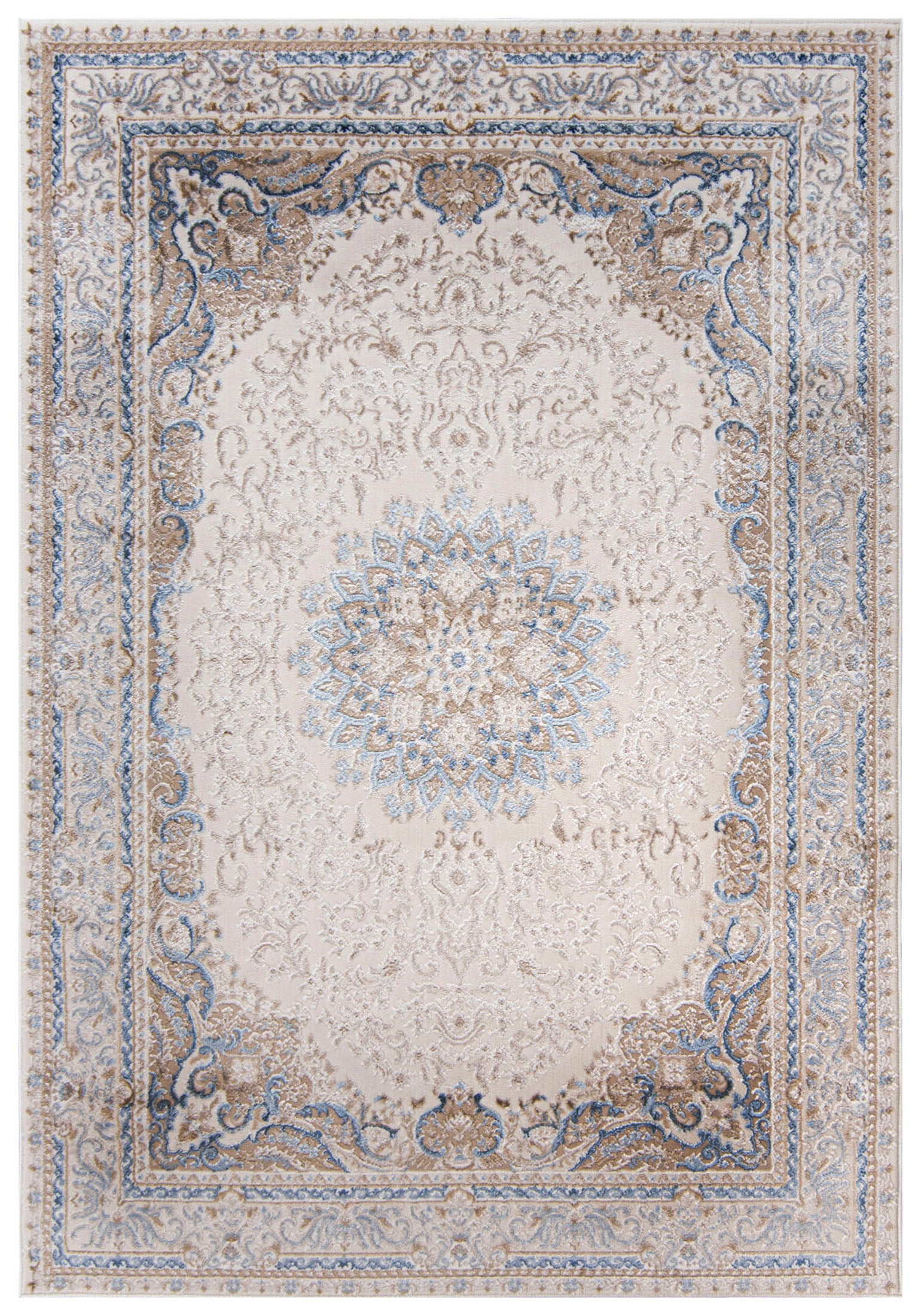 Teppich Orientalisch Beige / Creme Vintage / Shabby TZ20B HERA
