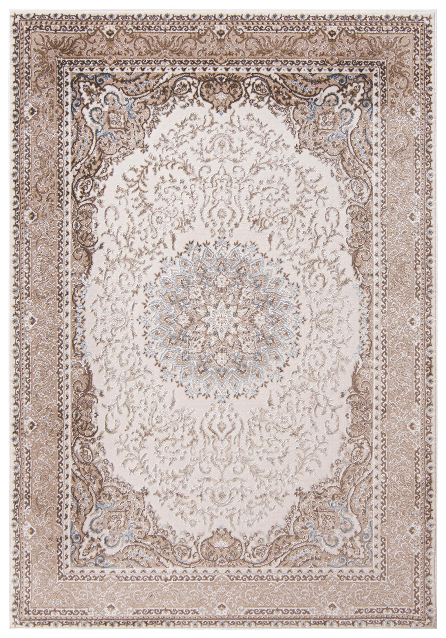 Teppich Orientalisch Beige / Creme Vintage / Shabby TZ20E HERA